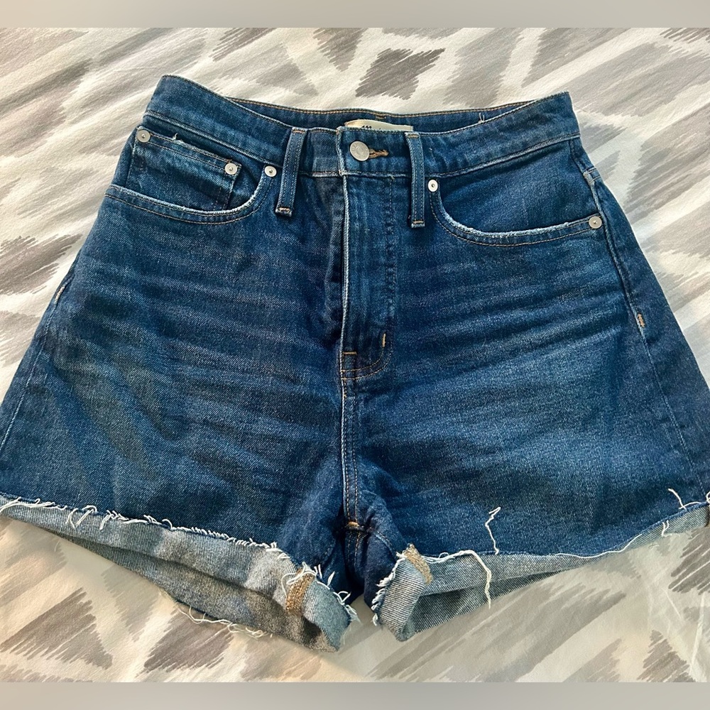 Madewell Curvy High-Rise Denim Shorts